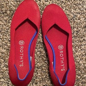 Rothys red flats